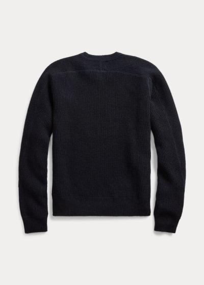 Suéter Ralph Lauren Waffle-Knit Cashmere Homem 56109-QPFN